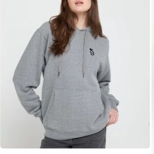 NWT Spiritual Gangster Gray SG Monogram Classic Hoodie
